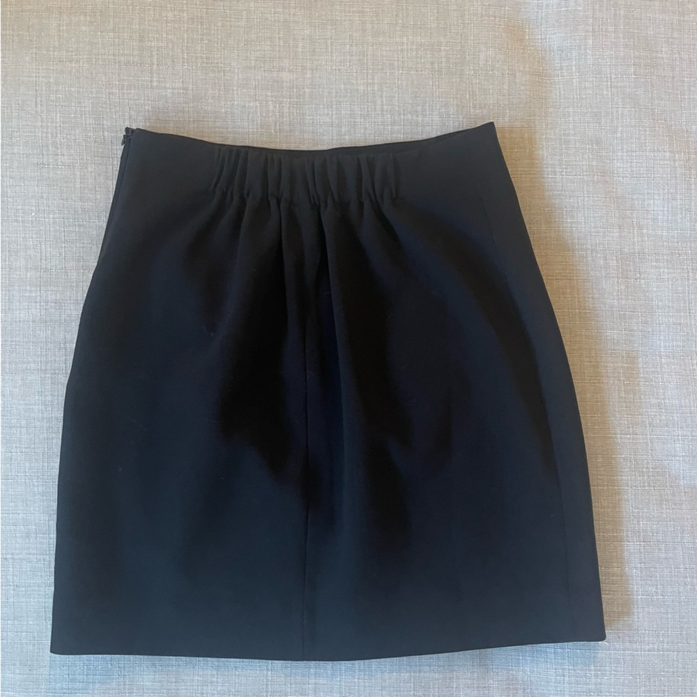 Black Mini Skirt w/ Slit - Picture 4 of 13